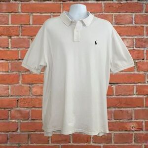Ralph Lauren Classic Fit White Polo Shirt XXL Pony Logo